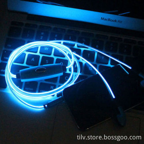 2014 New Flashlight Wired Earphone for Mobile Phone